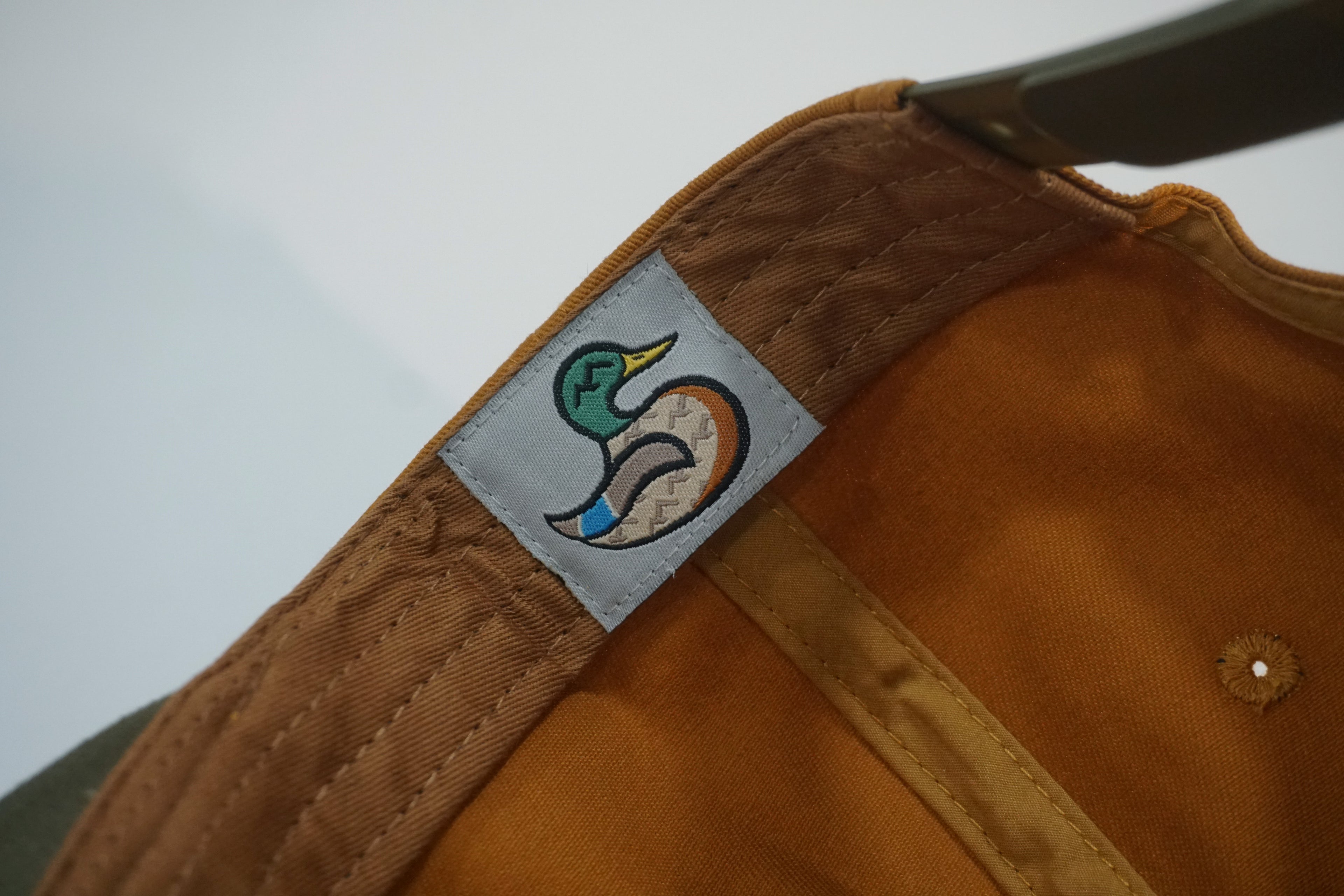 Burnt Orange/Olive Green Duck Hat