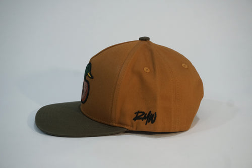 Burnt Orange/Olive Green Duck Hat